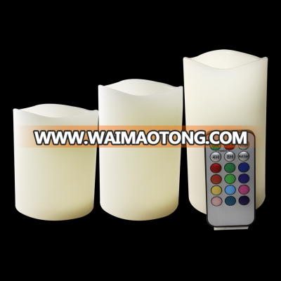 real wax color changing LED electric candle