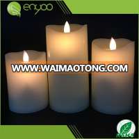 Moving Wick Flameless Flickering LED Candles with Timer Remote Control