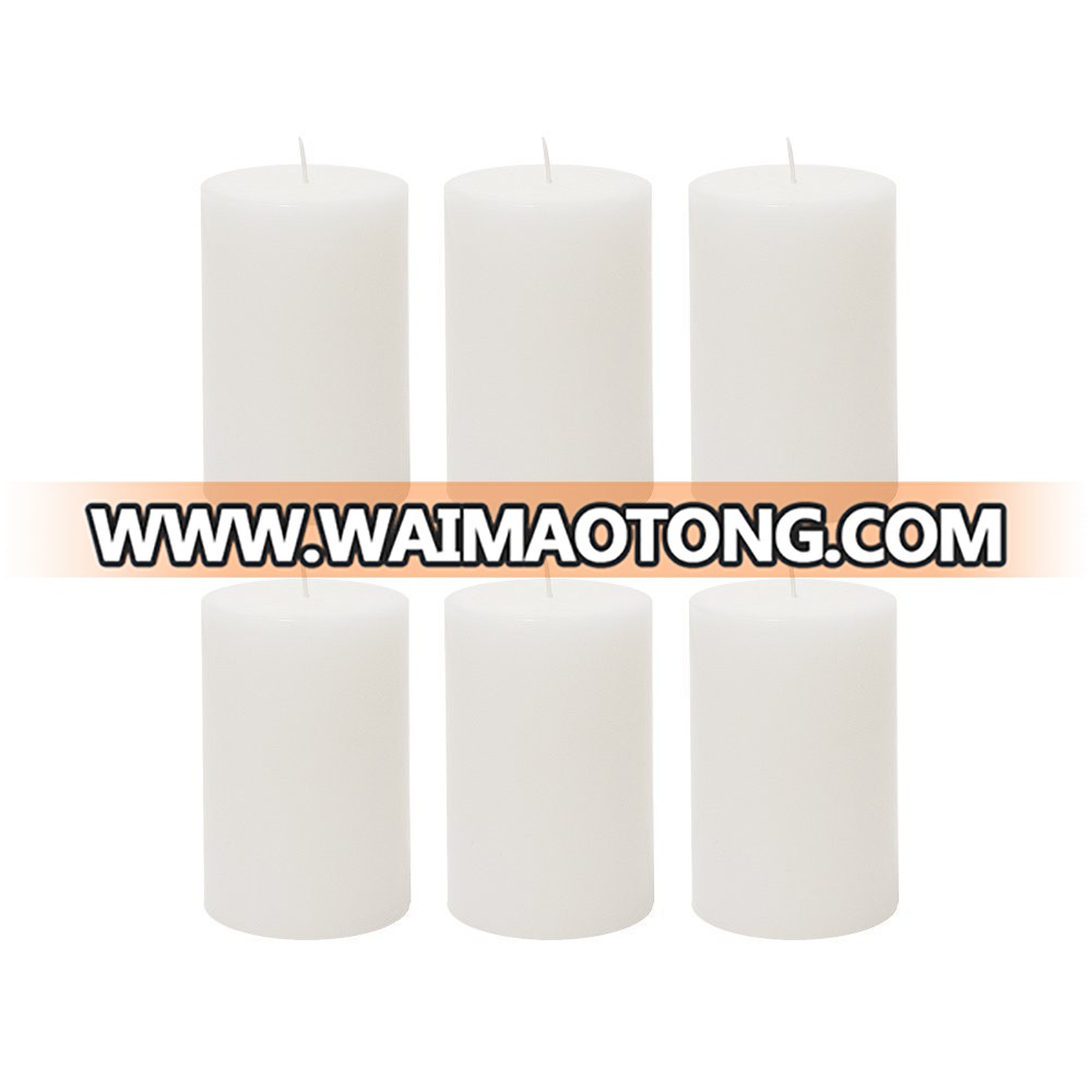 2*6 Inch Hot Sale Unscented White Pillar Candle for Weddings / Home Decoration